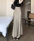 Satin Long Skirt